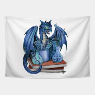 Artist's Pet Blue Dragon Tapestry