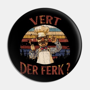 VINTAGE - NEW COLOR CHEF VERT DER FERK Pin