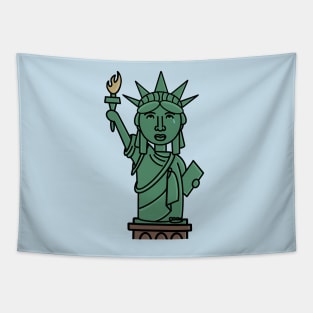 Crying Lady Liberty Tapestry