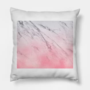 Cotton candy marble Pillow