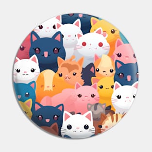 Feline Fantasy: Cute Anime Cats Galore Pin