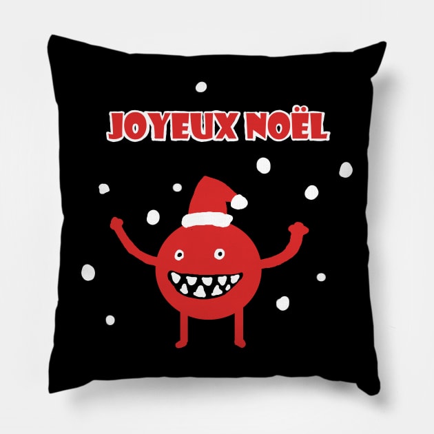 Monster christmas Pillow by Damsos_store