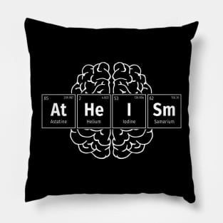 Atheism Periodic Elements for Scientific Men Women Atheists Pillow