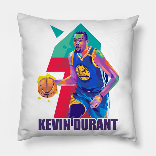 Kevin Durant Lakers Pillow by Martincreative