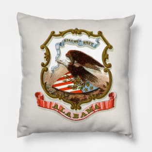 1876 Alabama Coat of Arms Pillow