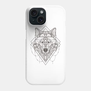 Geometric Wolf Phone Case