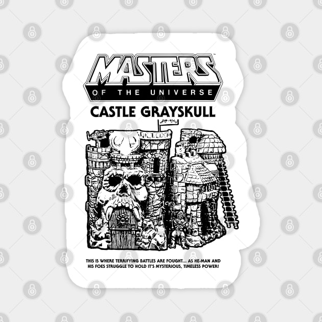 Castle Grayskull Toy Artwork - Light Magnet by Chewbaccadoll