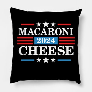 Macaroni Cheese 2024 - Funny Presidency Election Pillow