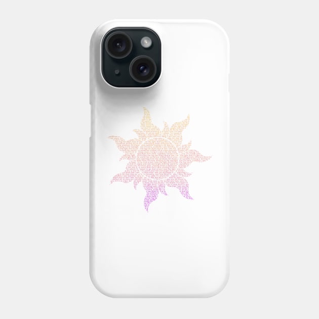 Tangled Sun - At Last I See the Light Phone Case by ally1021