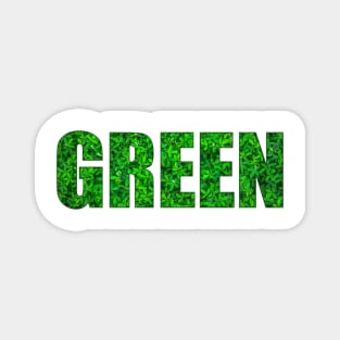GREEN! Keep the Earth green Magnet