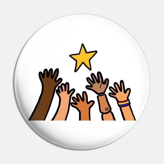 Hands reaching star. Dream, success and motivation concept. Pin by Nalidsa