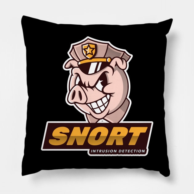 SNORT - Network Intrusion Detection - Cyber security Pillow by Cyber Club Tees