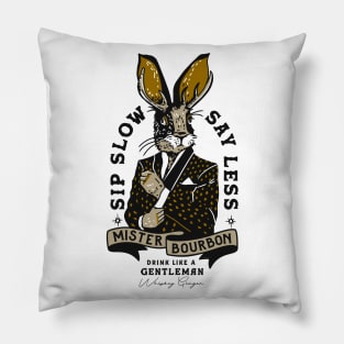 Mister Bourbon Jackalope: Drink Like A Gentleman Pillow