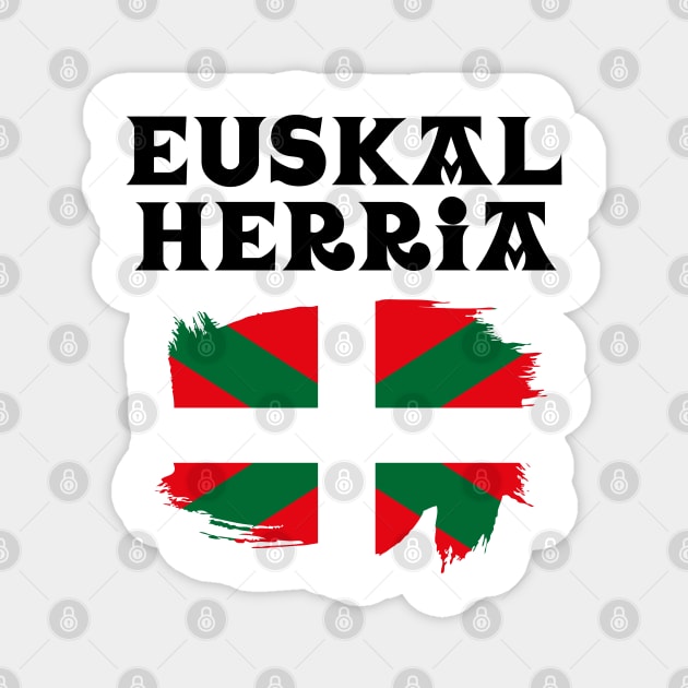 Euskal Herria Flag Basque Country Ikurrina Magnet by reyboot