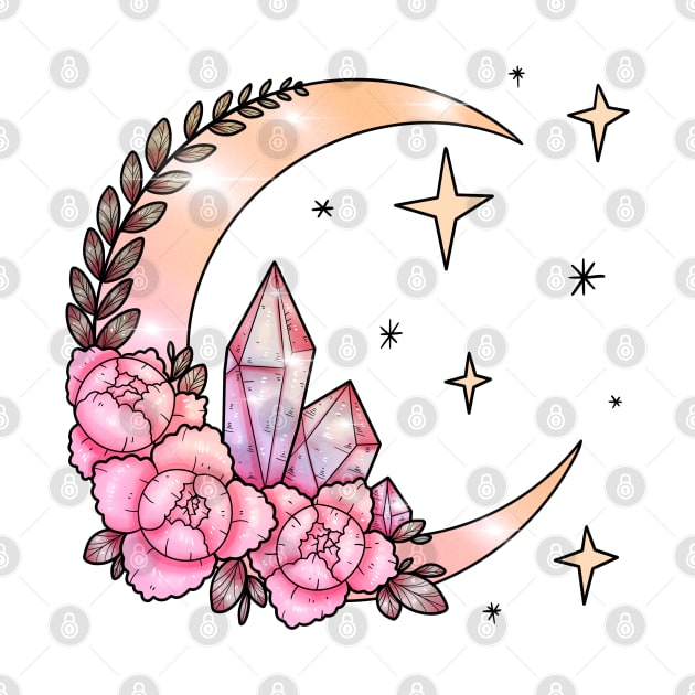 Moon & Crystals by chiaraLBart