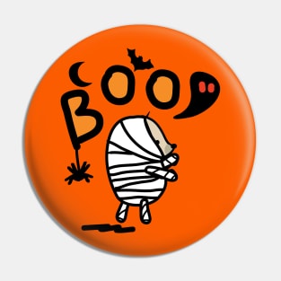 Mochie - Boo Happy Halloween Pin