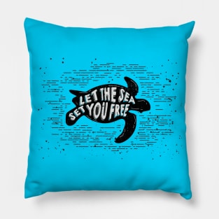 Sea you soon [Positive tropical motivation] Pillow