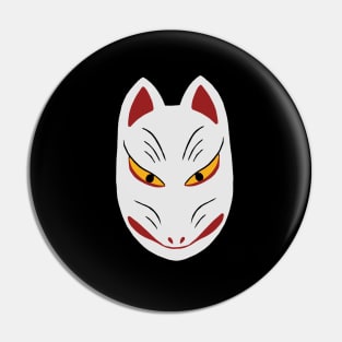 Traditional Inari Kitsune Mask Pin