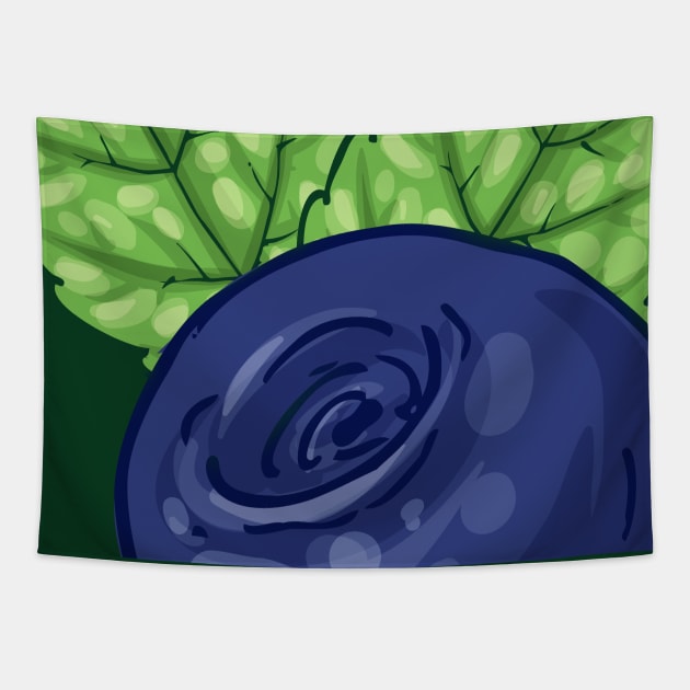 Blue Grape Tapestry by LineXpressions