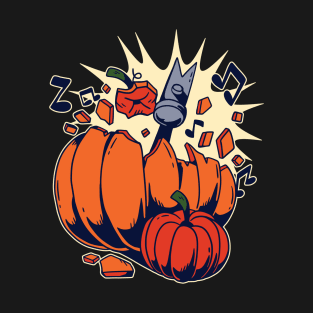 Halloween Breaking Pumpkin T-Shirt