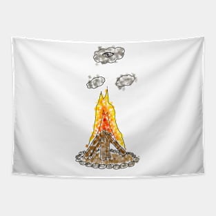 See The Beauty -Campfire Tapestry