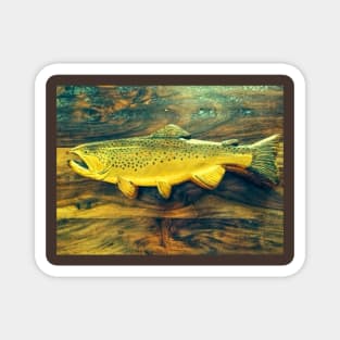 Brown Trout decoy Magnet