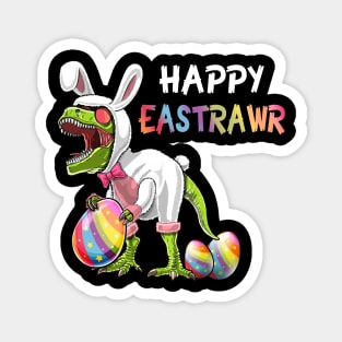 Happy Eastrawr T-shirt T Rex Dinosaur Easter Bunny Egg Magnet