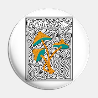 Psychedelic Shrooms Pin