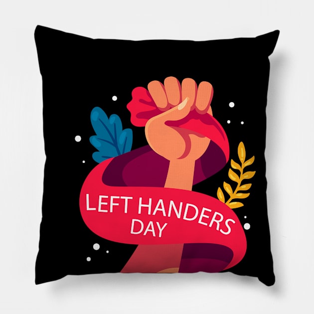 Left hands Day Pillow by Mako Design 