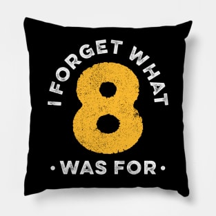 I Forget What 8 Was For Pillow