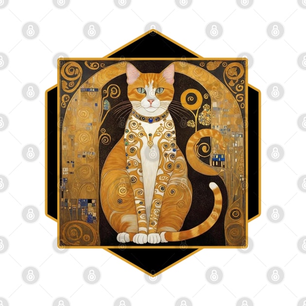 Gustav Klimt Cat by Wilcox PhotoArt