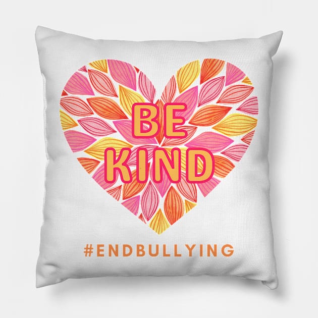 Be Kind #EndBullying Pillow by JanesCreations