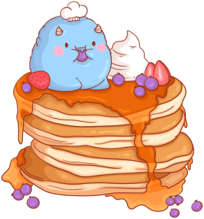 Berry Pancakes Magnet