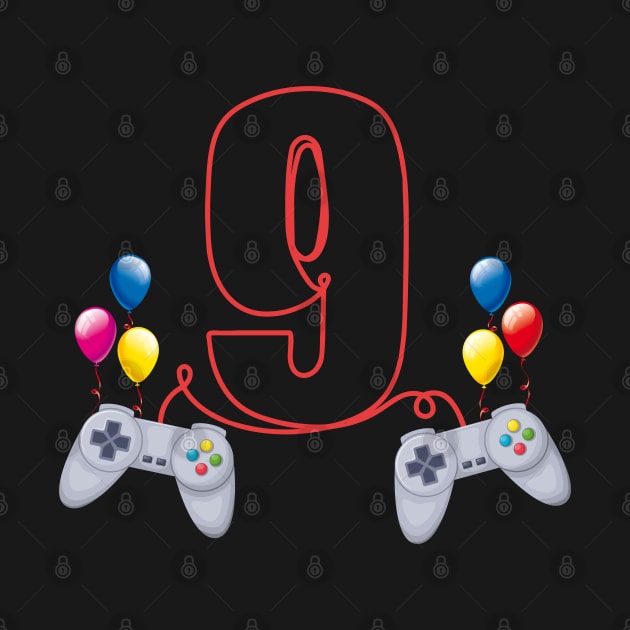 9th Birthday Boy Toddlers Video Gamer by Msafi