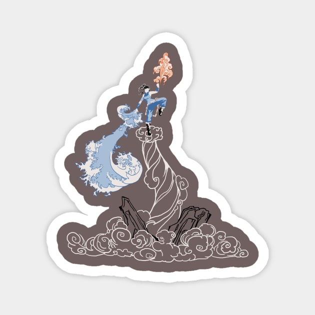 The Legend of Korra - brown background Magnet by ggiuliafilippini