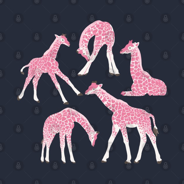 Giraffes & Blooms | Viva Magenta + Pink Palette by thewhimsicalrepose