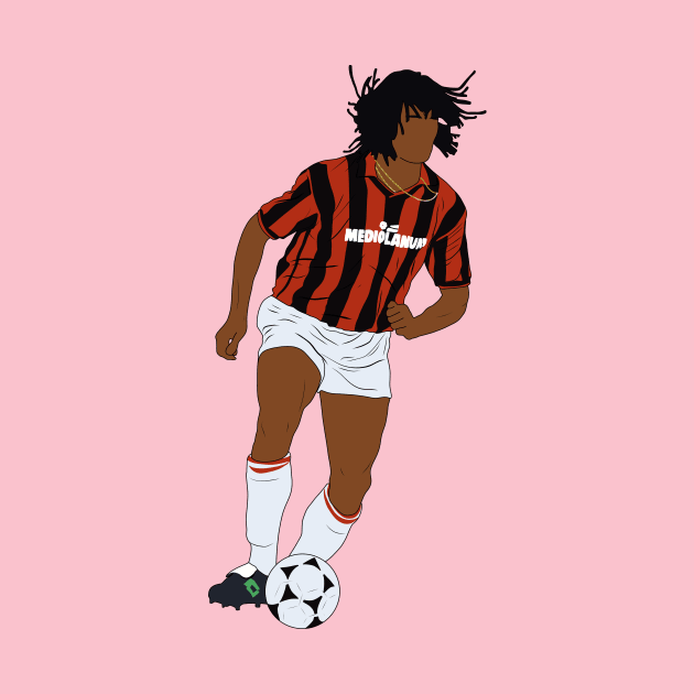 Ruud Gullit Milan 90s Minimalist Aesthetic by NostalgiaUltra