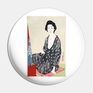 Woman in Summer Clothing Pin