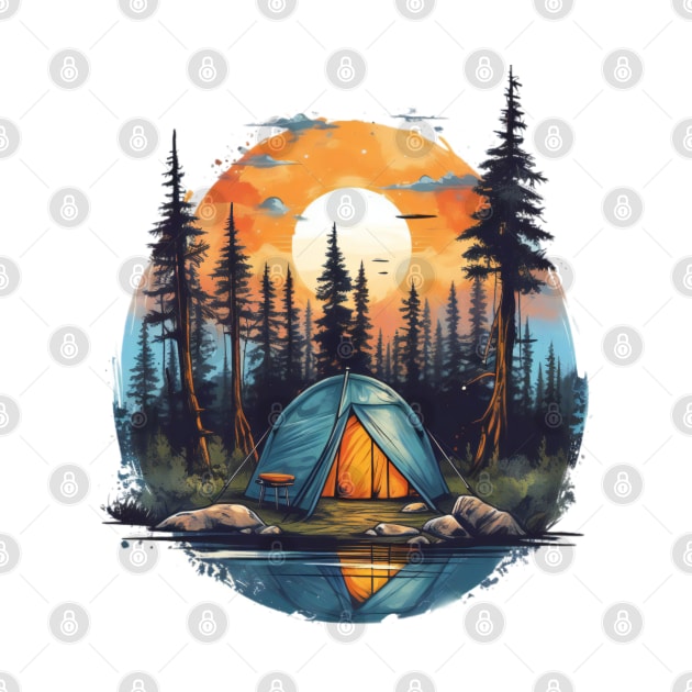 Camping Scene #5 by Chromatic Fusion Studio