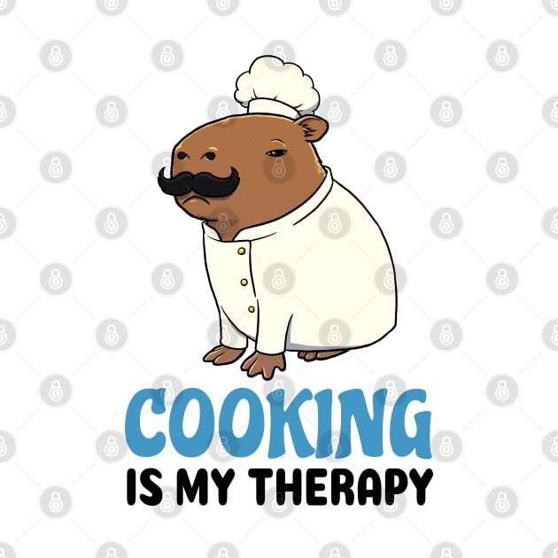 Cooking is my therapy Capybara by capydays