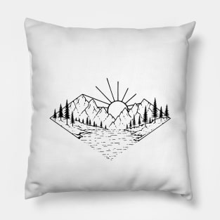 Sunny Scenery Pillow