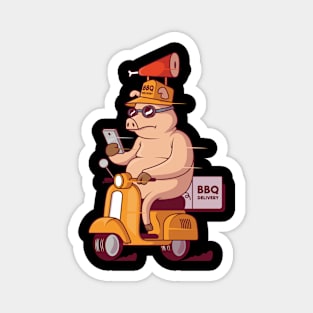 Pig BBQ Delivery Magnet