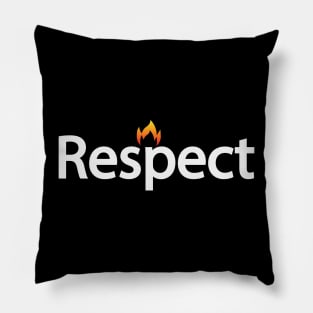 Respect artistic motivational design Pillow