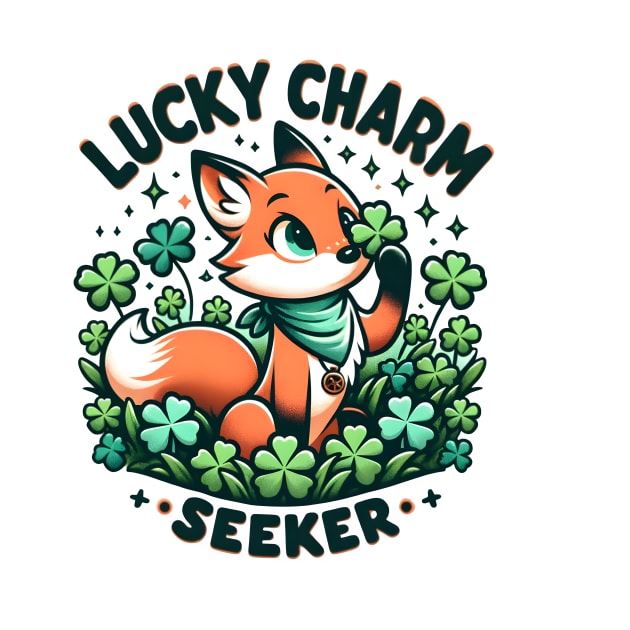 St. Patrick's day Fox Lucky Charm Seeker by Luvleigh