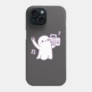 Cute Ghost Dancing With Boombox Radio Phone Case