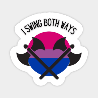 Bi Pride with Axes! Magnet