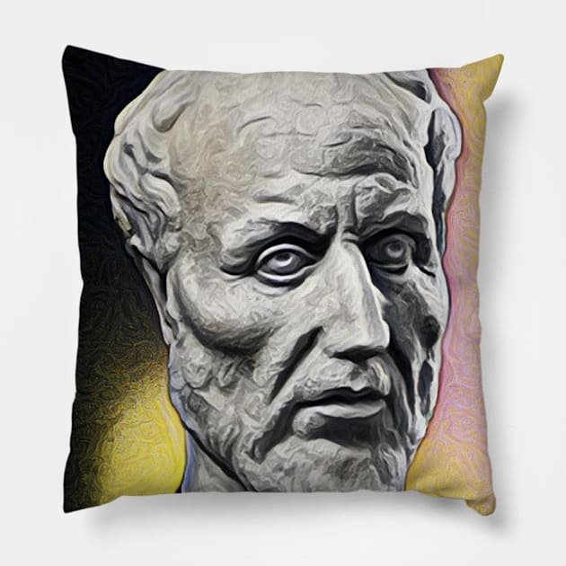 Plotinus Portrait | Plotinus Artwork 9 Pillow by JustLit