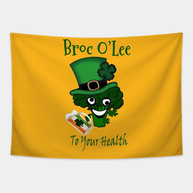 Vegan St Patricks Day Irish Tapestry by PoetandChef