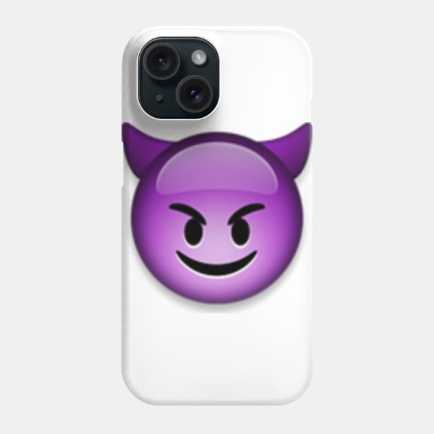 smiling face with horns Phone Case by Emoji