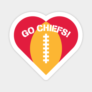 Heart Shaped Kansas City Chiefs Magnet